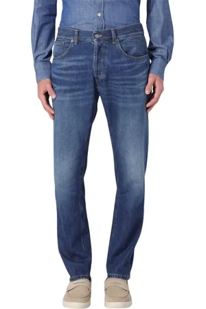 Dondup Homme, Jeans, Bleu, Taille: W34 Jean droit bleu pour homme
