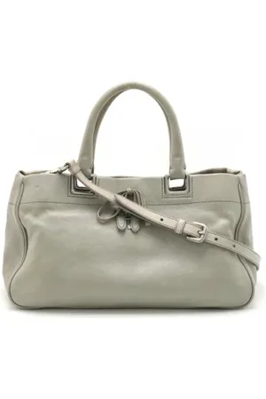 Prada Femme, Pre-owned, Gris, Taille: ONE Size Pre-owned Cuir sacs-main