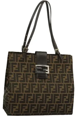Fendi Femme, Pre-owned, Brun, Taille: ONE Size Pre-owned Toile sacs-main