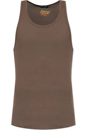 Dsquared2 Homme, Tops, Brun, Taille: XL Débardeur