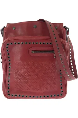 Bottega Veneta Femme, Pre-owned, Rouge, Taille: ONE Size Pre-owned Cuir sacs-bandouliere