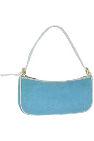 Céline Femme, Pre-owned, Bleu, Taille: ONE Size Pre-owned Toile trousses-de-toilette