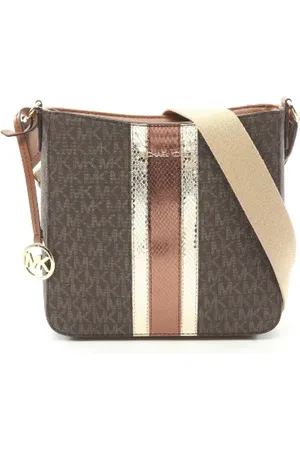 Michael Kors Femme, Pre-owned, Brun, Taille: ONE Size Pre-owned Toile sacs-ports-paule
