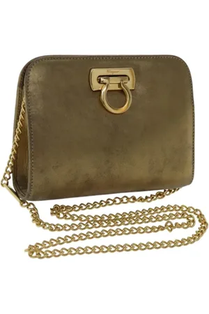 Salvatore Ferragamo Femme, Pre-owned, Jaune, Taille: ONE Size Pre-owned Cuir sacs-ports-paule