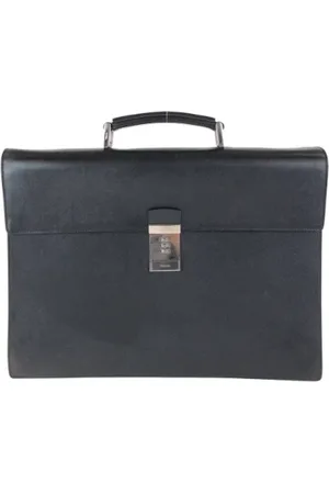 Prada Homme, Pre-owned, Noir, Taille: ONE Size Pre-owned Cuir sacs-main