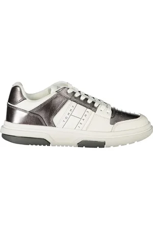 Tommy Hilfiger Femme, Chaussures, Blanc, Taille: 38 EU Baskets en Polyester Blanc
