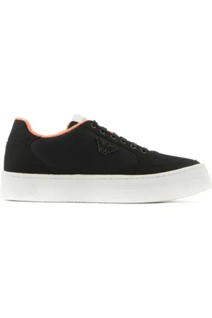 Emporio Armani Homme, Chaussures, Noir, Taille: 42 1/2 EU Baskets
