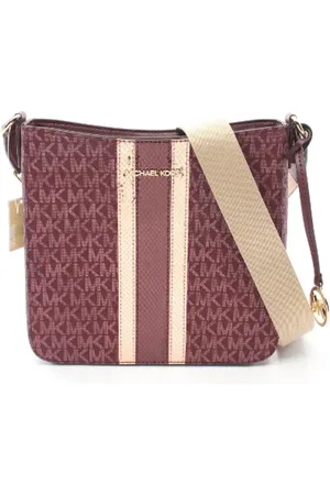Michael Kors Femme, Pre-owned, Rouge, Taille: ONE Size Pre-owned Toile sacs-ports-paule