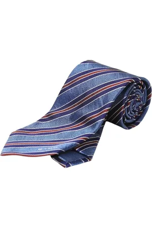 Etro Homme, Accessoires, Multicolore, Taille: ONE Size Cravate en Soie Rayée Bleue