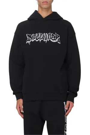 DISCLAIMER Homme, Sweatshirts et sweats à capuche, Noir, Taille: M Sweat à Capuche Graffiti pour Homme
