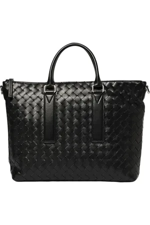 Bottega Veneta Homme, Sacs, Noir, Taille: ONE Size Sac Fourre-Tout en Cuir Noir