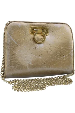 Salvatore Ferragamo Femme, Pre-owned, Jaune, Taille: ONE Size Pre-owned Cuir sacs-ports-paule