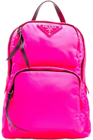Prada Femme, Pre-owned, Rose, Taille: ONE Size Pre-owned Nylon pochettes-minaudieres