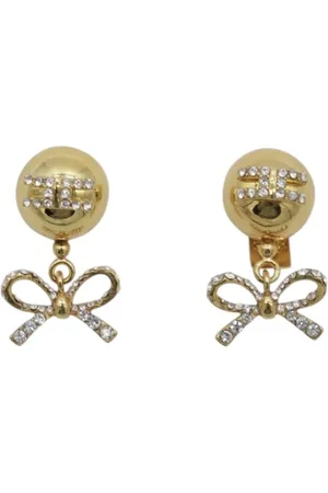 Elisabetta Franchi Femme, Accessoires, Jaune, Taille: ONE Size Boucles d