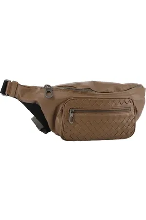 Bottega Veneta Homme, Pre-owned, Brun, Taille: ONE Size Pre-owned Cuir sacs-bandouliere