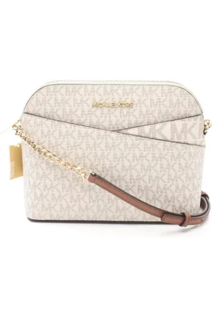 Michael Kors Femme, Pre-owned, Blanc, Taille: ONE Size Pre-owned Toile sacs-ports-paule