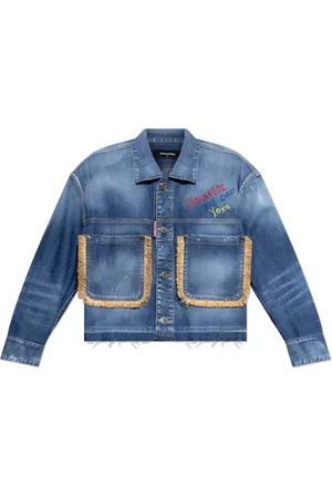 Dsquared2 Femme, Vestes, Bleu, Taille: 36 FR Veste en jean Summer Lovers
