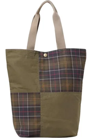 Barbour Homme, Sacs, Vert, Taille: ONE Size Sac Fourre-tout à Carreaux Élégant