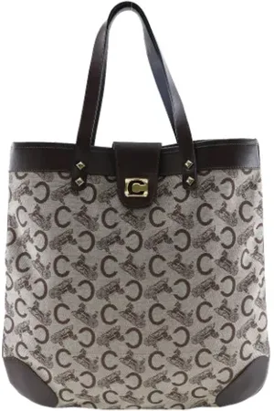 Céline Femme, Pre-owned, Gris, Taille: ONE Size Pre-owned Toile sacs-celine