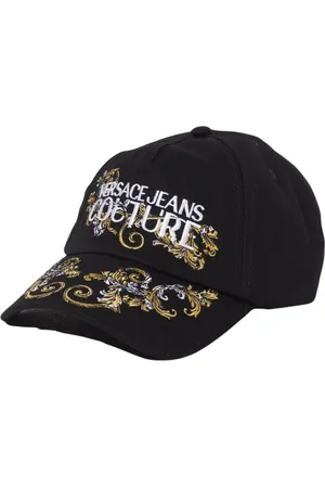VERSACE Homme, Accessoires, Noir, Taille: ONE Size Casquette de baseball brodée