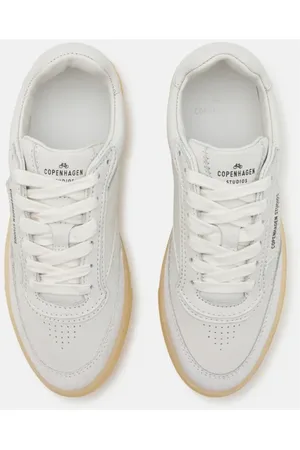 Copenhagen Shoes Homme, Chaussures, Blanc, Taille: 46 EU Baskets en Cuir Blanc/Crème