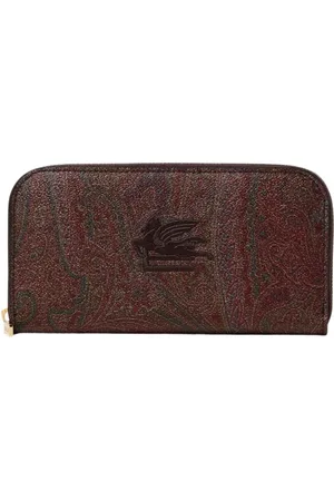 Etro Homme, Accessoires, Brun, Taille: ONE Size Portefeuille Paisley Marron