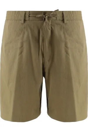 HUGO BOSS Homme, Shorts, Vert, Taille: XL Short Bermuda en Lin avec Taille à Cordon