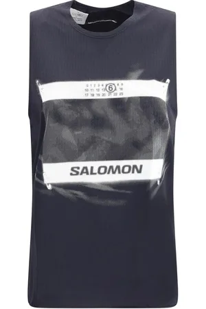 Maison Margiela Femme, Tops, Bleu, Taille: 38 FR Débardeur Sportif avec Logos Iconiques