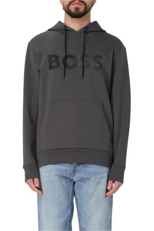 HUGO BOSS Homme, Sweatshirts et sweats à capuche, Noir, Taille: L Sweat Boss Charbon