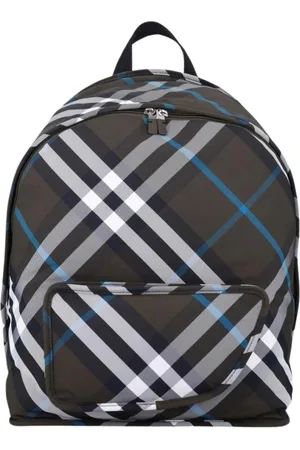 Burberry Homme, Sacs, Multicolore, Taille: ONE Size Sac à Dos à Carreaux Vert