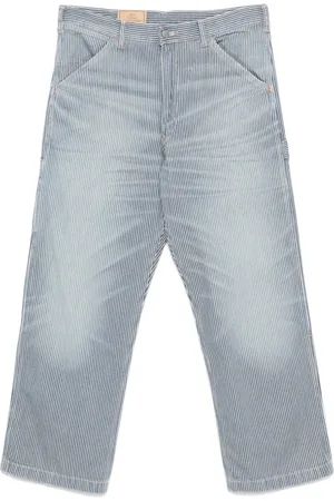 Ralph Lauren Homme, Jeans, Bleu, Taille: W29 Indigo Coton Twill Rayé Salopette Pantalon