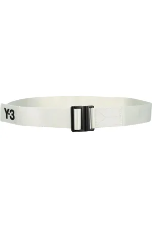 Y-3 Homme, Accessoires, Blanc, Taille: L Ceinture Blanche Minimaliste avec Boucle