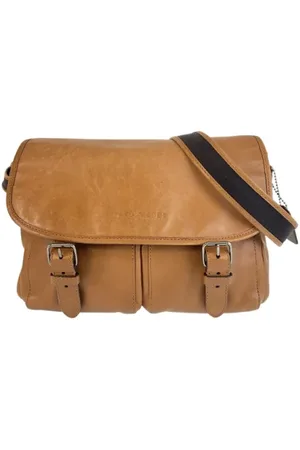 Coach Homme, Pre-owned, Brun, Taille: ONE Size Pre-owned Cuir sacs-ports-paule