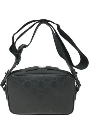 Gucci Homme, Pre-owned, Noir, Taille: ONE Size Pre-owned Caoutchouc sacs-ports-paule