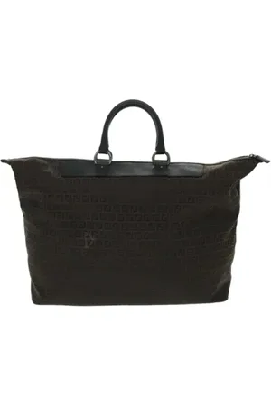 Fendi Femme, Pre-owned, Noir, Taille: ONE Size Pre-owned Toile sacs-de-voyage