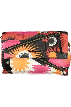 Desigual Femme, Sacs, Multicolore, Taille: ONE Size Sac à bandoulière noir avec bandoulière chaîne