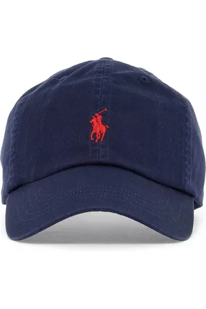 Ralph Lauren Homme, Accessoires, Bleu, Taille: ONE Size Casquette de Baseball Chino avec Logo Pony