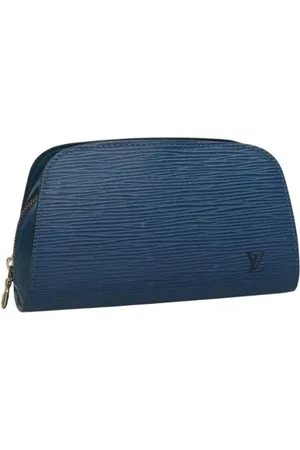 LOUIS VUITTON Femme, Pre-owned, Bleu, Taille: ONE Size Pre-owned Cuir trousses-de-toilette