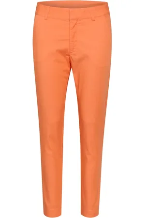 Kaffe Femme, Pantalons, , Taille: 42 FR Pantalon Chino en Couleur Melon