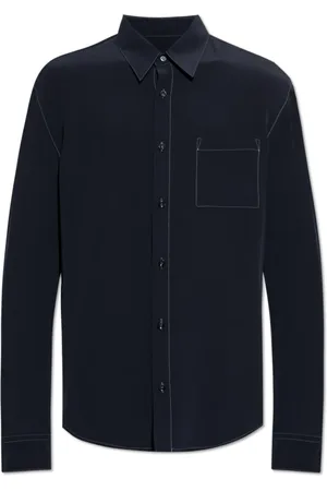 Giorgio Armani Homme, Chemises, Bleu, Taille: XL Chemise en soie