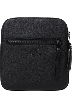 Armani Exchange Homme, Sacs, Noir, Taille: ONE Size Sac à bandoulière élégant avec pompon