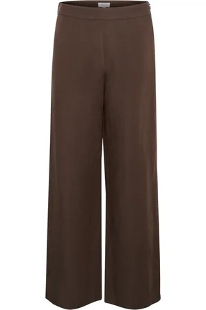 Part Two Femme, Pantalons, Brun, Taille: 42 FR Pantalon Large Bracken