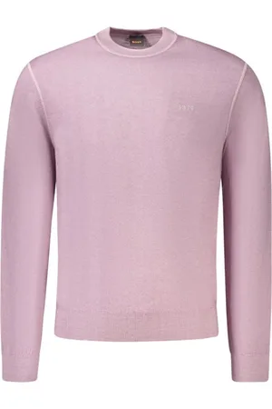 HUGO BOSS Homme, Pulls, Rose, Taille: S Pull Homme en Laine Violette