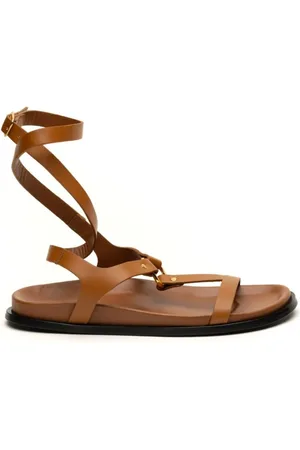 ALOHAS Femme, Chaussures, Brun, Taille: 40 EU Sandale en cuir Kizzi Tan