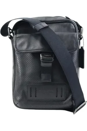 Coach Homme, Pre-owned, Noir, Taille: ONE Size Pre-owned Cuir sacs-ports-paule