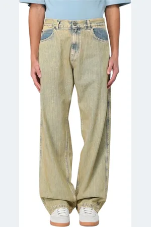 BONSAI Homme, Jeans, Vert, Taille: S Jeans Acid Wash Verts