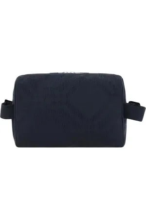 Burberry Homme, Sacs, Noir, Taille: ONE Size Étui de Voyage en Polyester Noir à Fermeture Éclair
