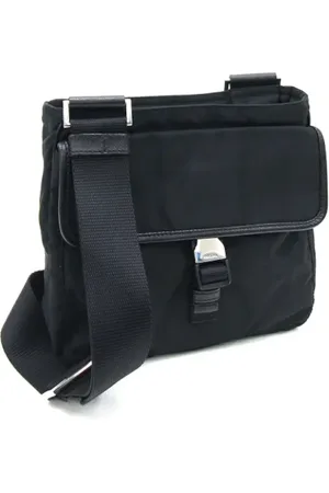 Prada Homme, Pre-owned, Noir, Taille: ONE Size Pre-owned Tissu pochettes-minaudieres