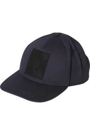 Armani Exchange Homme, Accessoires, Bleu, Taille: ONE Size Casquette de Baseball Bleue avec Patch