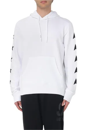 Golden Goose Homme, Sweatshirts et sweats à capuche, Blanc, Taille: M Sweat à Capuche Blanc Détaillé pour Homme